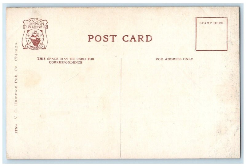 c1910 Wilson Avenue Bathing Beach Canoe Boat Exterior Chicago Illinois Postcard