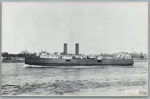 BOSTON STEAMSHIP VINTAGE REAL PHOTO POSTCARD RPPC