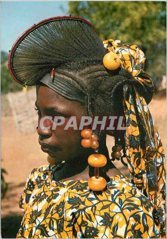 Postcard Modern Girl Fulani Senegal Senegal Oriental