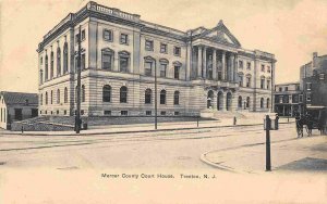 Mercer County Court House Trenton New Jersey 1907c postcard