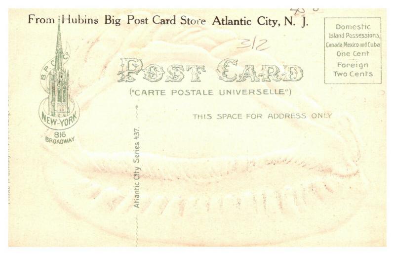 New Jersey , Atlantic City , Sea Shell Border , Beach scene