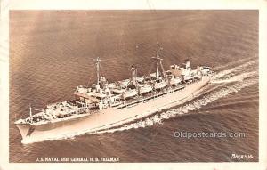 US Naval Ship General HB Freeman Military Battleship 1953 