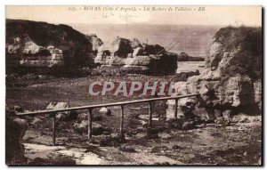 Royan Old Postcard Rocks Vallieres