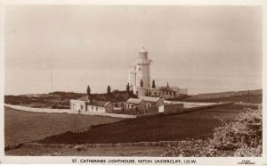 (p48) Wight Niton Undercliff St Catherines Lighthouse RPPC