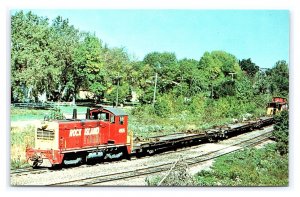 Rock Island Number 4905 Blue Island Illinois Postcard Railroad Train