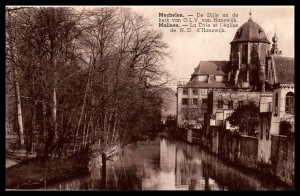 La Dyle et Leglise de ND d'Hanswijk,Malines,Belgium BIN