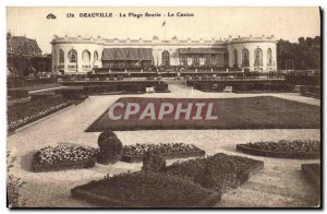 Old Postcard Deauville La Plage Fleurie Casino