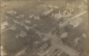 Andover Village OH Aerial View c1920 Real Photo Postcard rpx