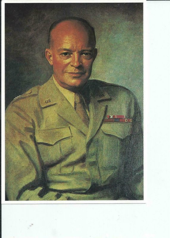 American General Dwight D. Eisenhower Postcard