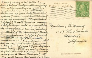 Hand-Colored Postcard; Magnesia Spring, Virginia Hot Springs VA Bath County 