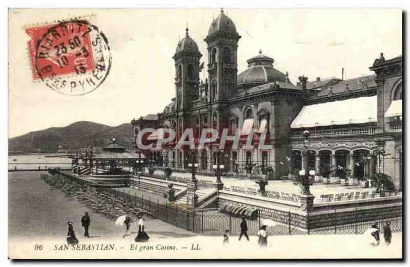 Postcard Old Casino of San Sebastian