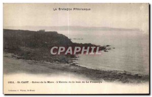 Old Postcard St Cast Gareve of the Mare Entree chaff Bay of La Fresnaye