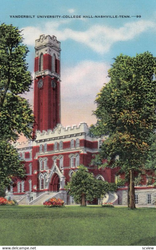 NASHVILLE , Tennessee , 1930-40s ; Vanderbilt University College Hall