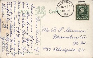 Tilton NH RR Train Station Depot c1910 Postcard