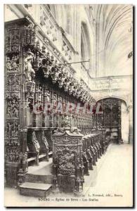 Old Postcard Bourg Surroundings Brou Church Stalls