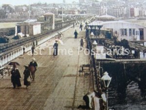 Isle of Wight RYDE from the Pier showing RNLI SLIPWAY & STATION - Old Postcard