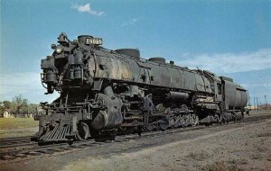 UNION PACIFIC RAILROAD American Locomotive Co Train 9086 c1950s Vintage Postcard 