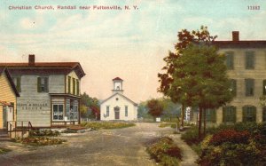 Vintage Postcard Catholic Christian Church Randall Near Fultonville New York NY