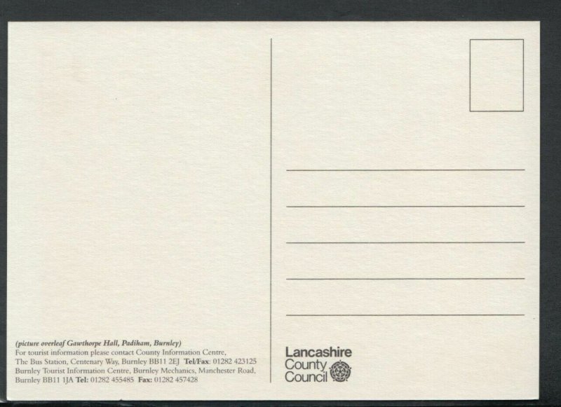 Lancashire Postcard - Gawthorpe Hall, Padiham, Burnley   T7745 