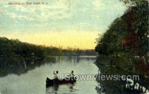 Canoeing On Deal Lake  - New Jersey NJ  