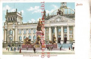 Germany, Berlin, Reichstag building, Bismarck monument