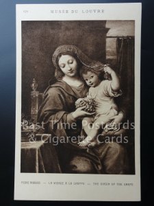 Old PC: Pierre Mignard - THE VIRGIN OF THE GRAPE - Musee du Louvre