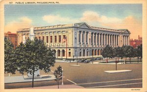 Public Library Philadelphia, Pennsylvania PA Postcard