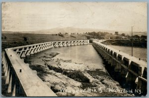 WATERFORD NY ERIE CANAL LOCK 5 1914 ANTIQUE REAL PHOTO POSTCARD RPPC