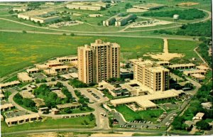Aerial View Air Force Village, Retired Officers, San Antonio TX Postcard D20