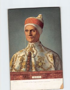 Postcard Portrait of the Doge Leonardo Loredano By G. Bellini London England