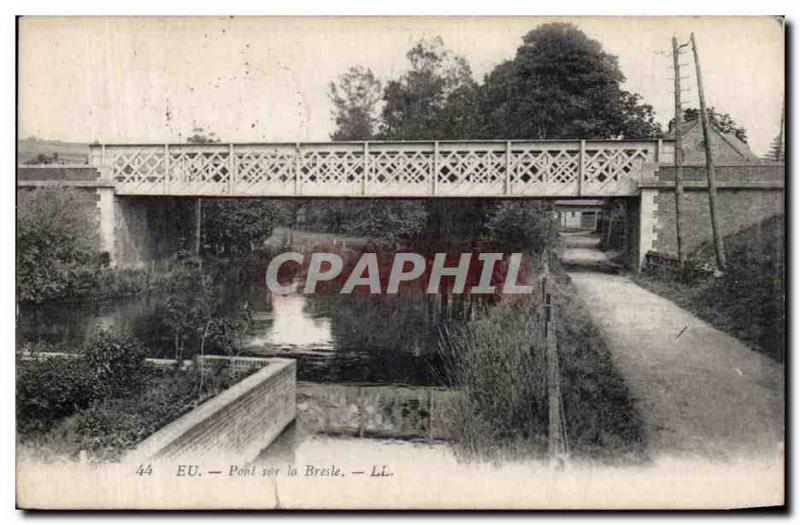 Old Postcard Eu Bridge Bresle