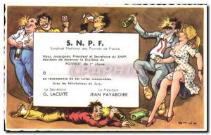 Old Postcard We undersigned President and Secretary of SNPF RESOLVE to decren...