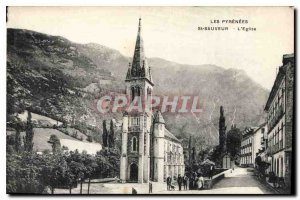 Old Postcard The Pyrenees St Savior Church