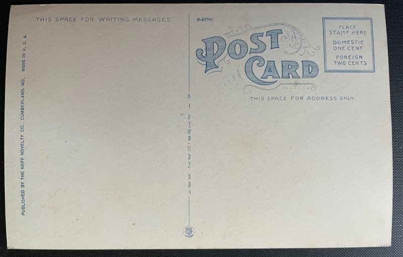 Vintage Postcard 1916 The Narrows, Cumberland, Maryland
