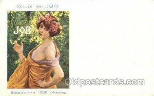 People Smoking Postcards|Job Cigarette Advertising Postcards|Advertising Post...