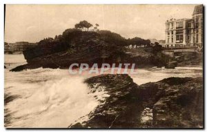 Postcard Old BiarritzLe Rock and Basta Bellevue Rotunda