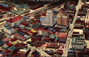 North Carolina Durham Aerial View Curteich