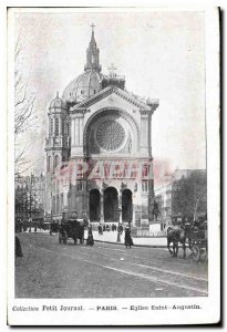 Postcard Old Paris Eglise Saint Augustine