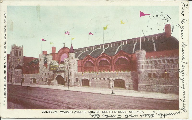 Coliseum, Wabash Avenue and Fifteenth Street, Chicago