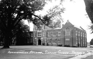 Indianola Iowa Simpson College Admin Bldg Real Photo Antique Postcard K105836