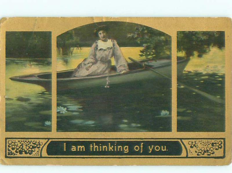 Divided-Back PRETTY WOMAN Risque Interest Postcard AA7810