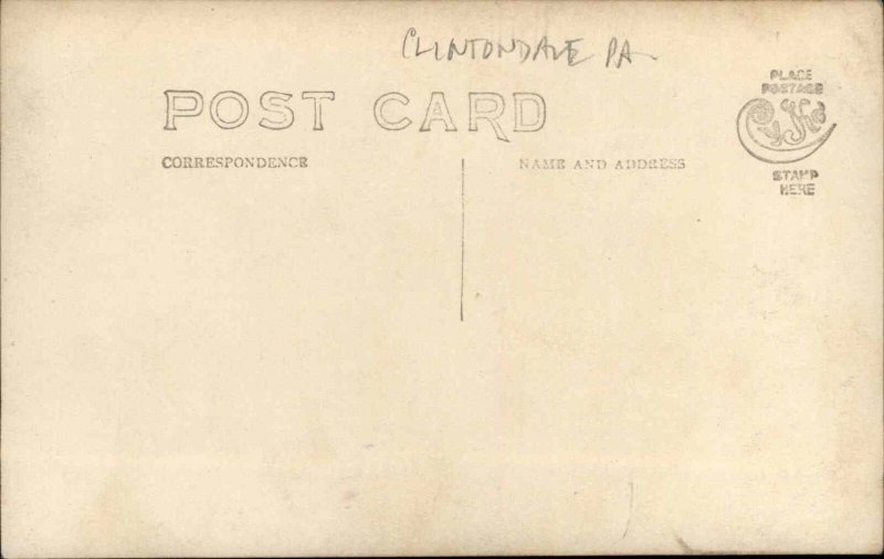 Clintondale Pennsylvania PA Locals c1910 Real Photo Postcard #1