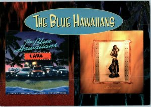 Blue Hawaiians Lava Lounge Hollywood Advertising Postcard