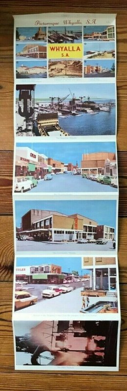 WHYALLA SOUTH AUSTRALIA~SOUVENIR FOLDER WITH 6 IMAGES-1950s