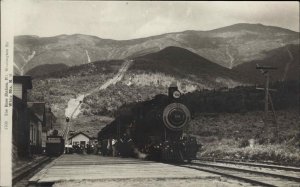 Mt. Washington Base Train Station RR Depot c1910 Real Photo Postcard