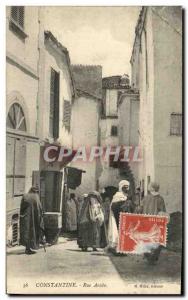 VINTAGE POSTCARD Algerie Constantine Rue Arab