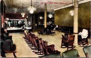 Postcard The Lobby, West Hotel in Sioux City, Iowa~4556