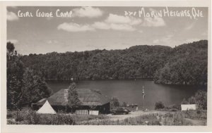 Morin Heights Girl Guides Camp Tent Quebec Canada Old RPC Postcard