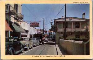 USA St George St St Augustine Florida Postcard C033