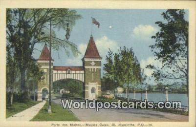Porte des Maires, Mayors Gates St Hyacinthe, PQ Canada Unused 